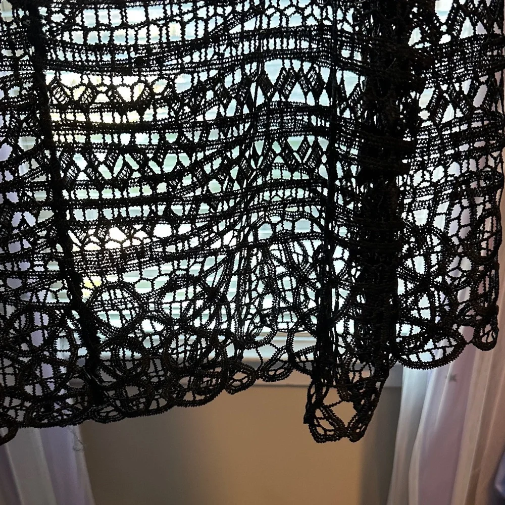 Lane Bryant Black Lace Blouse - Picture 8 of 9